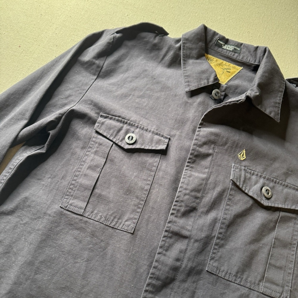 Volcom Stone Scout Shirt‎ Jacket Men's Medium Navy Blue